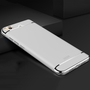 Handy H�lle Schutz Case f�r Xiaomi Mi 5s Bumper 3 in 1 Cover Chrom Etui Silber