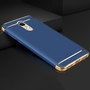 Handy H�lle Schutz Case f�r Xiaomi Redmi Note 4X Bumper 3 in 1 Cover Chrom Blau