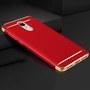Handy H�lle Schutz Case f�r Xiaomi Redmi Note 4X Bumper 3 in 1 Cover Chrom Rot