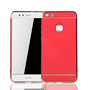 Handy H�lle Schutz Case f�r Huawei P10 Lite Bumper 3 in 1 Cover Chrom Etui Rot