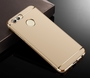 Handy H�lle Schutz Case f�r Huawei Nova 2 Plus Bumper 3 in 1 Cover Chrom Gold