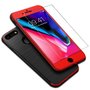 Apple iPhone 8 Plus 2 in 1 Handyh�lle 360 Grad Full Cover Case Rot