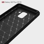 Schutzh�lle Handyh�lle f�r Samsung Galaxy A8 Plus (2018) Case Cover Carbon Optik Schwarz