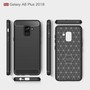 Schutzh�lle Handyh�lle f�r Samsung Galaxy A8 Plus (2018) Case Cover Carbon Optik Blau