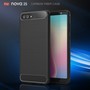 Schutzh�lle Handyh�lle f�r Huawei Nova 2s Case Cover Carbon Optik Schwarz