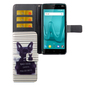 Handyh�lle Tasche f�r Handy Wiko Lenny 4 Plus B�ser Hund Wei�
