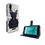 Handyh�lle Tasche f�r Handy Wiko Lenny 4 Plus B�ser Hund Wei�