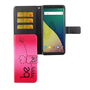 Handyh�lle Tasche f�r Handy Wiko View XL Be Happy Pink