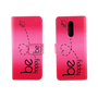 Handyh�lle Tasche f�r Handy Wiko View XL Be Happy Pink