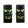 Handyh�lle Tasche f�r Handy Samsung Galaxy A8 2018 Dont Touch My Phone Gr�n