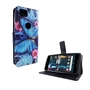 Handyh�lle Tasche f�r Handy Google Pixel 2 Blauer Schmetterling