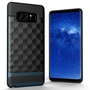 H�lle f�r Samsung Galaxy Note 8 Backcover Case Handy Schutzh�lle - Cover 3D Prisma Design Navy Blau