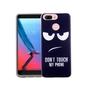 Handy H�lle f�r ZTE Blade V9 Vita Dont Touch My Phone Blau Smartphone Cover Bumper Schale Etuis
