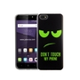 Handy H�lle f�r ZTE Blade A6 Lite Dont Touch My Phone Gr�n Smartphone Cover Bumper Schale Etuis