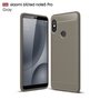 Schutzh�lle Handyh�lle f�r Xiaomi Mi 6X Case Cover Carbon Optik Grau