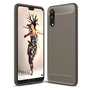 Schutzh�lle Handyh�lle f�r Huawei P20 Case Cover Carbon Optik Grau