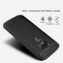 Schutzh�lle Handyh�lle f�r Motorola Moto E5 Case Cover Carbon Optik Schwarz