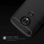 Schutzh�lle Handyh�lle f�r Motorola Moto E5 Plus Case Cover Carbon Optik Schwarz