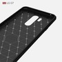 Schutzh�lle Handyh�lle f�r LG G7 Case Cover Carbon Optik Grau
