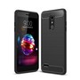 Schutzh�lle Handyh�lle f�r LG K10 (2018) Case Cover Carbon Optik Schwarz
