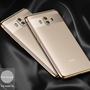 Handy H�lle Schutz Case f�r Huawei Mate 10 Lite Durchsichtig Transparent Gold