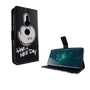 Handyh�lle Tasche f�r Handy Sony Xperia XZ2 Have A Nice Day Schwarz