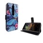 Handyh�lle Tasche f�r Handy Nokia 6 2018 Blauer Schmetterling