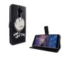 Handyh�lle Tasche f�r Handy Nokia 7 Plus Have A Nice Day Schwarz