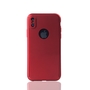 Handyh�lle Schutzh�lle f�r Apple iPhone X Full Case Cover Displayschutz 360 Rot