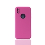 Handyh�lle Schutzh�lle f�r Apple iPhone X Full Case Cover Displayschutz 360 Pink