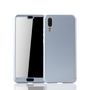 Handyh�lle Schutzh�lle f�r Huawei P20 Full Case Cover Displayschutz 360 Silber
