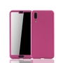 Handyh�lle Schutzh�lle f�r Huawei P20 Full Case Cover Displayschutz 360 Pink
