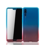 Handyh�lle Schutzh�lle f�r Huawei P20 Pro Full Case Cover Displayschutz 360 Rot
