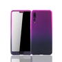  Handyh�lle Schutzh�lle f�r Huawei P20 Pro Full Case Cover Displayschutz 360 Violett