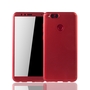 Handyh�lle Schutzh�lle f�r Huawei Honor 7X Full Case Cover Displayschutz 360 Rot
