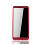Handyh�lle Schutzh�lle f�r Huawei Honor 7X Full Case Cover Displayschutz 360 Rot