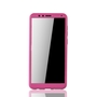 Handyh�lle Schutzh�lle f�r Huawei Honor 7X Full Case Cover Displayschutz 360 Pink