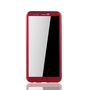 Handyh�lle Schutzh�lle f�r Huawei Honor 7C Full Case Cover Displayschutz 360 Rot