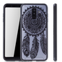 Handy H�lle Mandala f�r Samsung Galaxy A6 Plus 2018 Design Case Schutzh�lle Motiv Traumf�nger Cover Tasche Bumper Schwarz