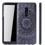 Handy H�lle Mandala f�r Samsung Galaxy S9 Plus Design Case Schutzh�lle Motiv Kreis Cover Tasche Bumper Schwarz