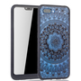 Handy H�lle Mandala f�r Huawei Honor 10 Design Case Schutzh�lle Motiv Kreis Cover Tasche Bumper Schwarz