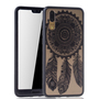 Handy H�lle Mandala f�r Huawei P20 Design Case Schutzh�lle Motiv Traumf�nger Cover Tasche Bumper Schwarz