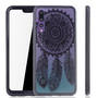 Handy H�lle Mandala f�r Huawei P20 Pro Design Case Schutzh�lle Motiv Traumf�nger Cover Tasche Bumper Schwarz