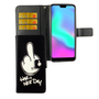 Handyh�lle Tasche f�r Handy Huawei Honor 10 Have A Nice Day Schwarz
