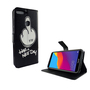 Handyh�lle Tasche f�r Handy Huawei Honor 7C Have A Nice Day Schwarz