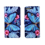 Handyh�lle Tasche f�r Handy Huawei Honor 7C Blauer Schmetterling