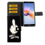 Handyh�lle Tasche f�r Handy Huawei Honor 7X Have A Nice Day Schwarz