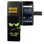 Handyh�lle Tasche f�r Handy Nokia 3.1 2018 Dont Touch My Phone Gr�n