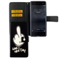 Handyh�lle Tasche f�r Handy Nokia 5.1 2018 Have A Nice Day Schwarz