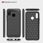 Schutzh�lle Handyh�lle f�r Huawei Nova 3 Case Cover Carbon Optik Grau